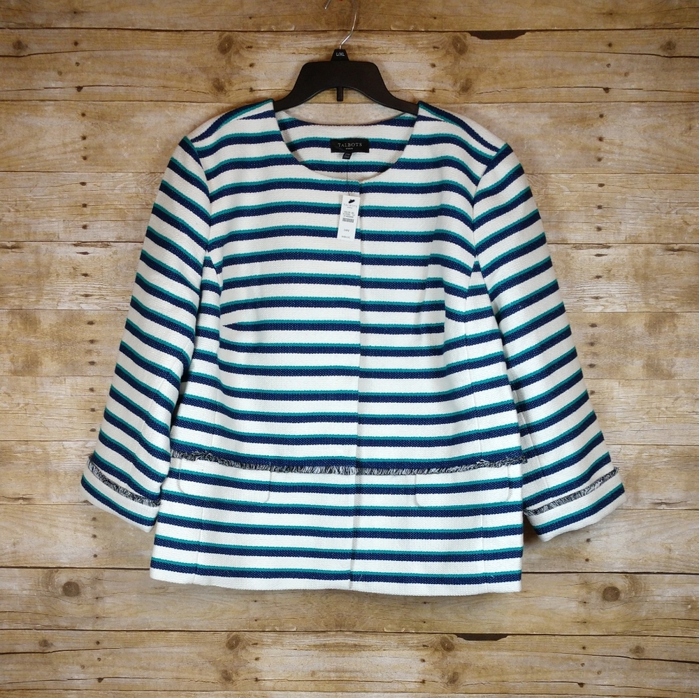๐ฅ Talbot's Stripe Fringe Jacket - Picture 3 of 8